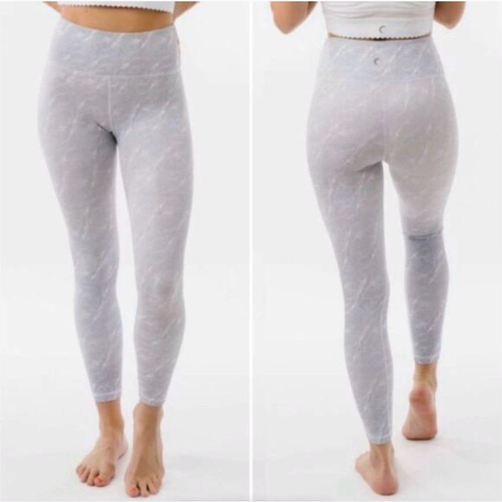 ZYIA Michelangelo Marble Light N Tight Hi-Rise 7/8 Leggings XL (16/18) Active